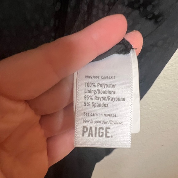 Paige Cerisa Surplice Bodysuit in Black - Picture 6 of 7